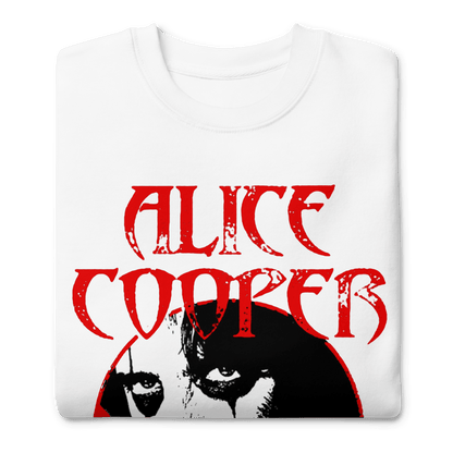Alice Cooper Staring Mens Sweatshirt White