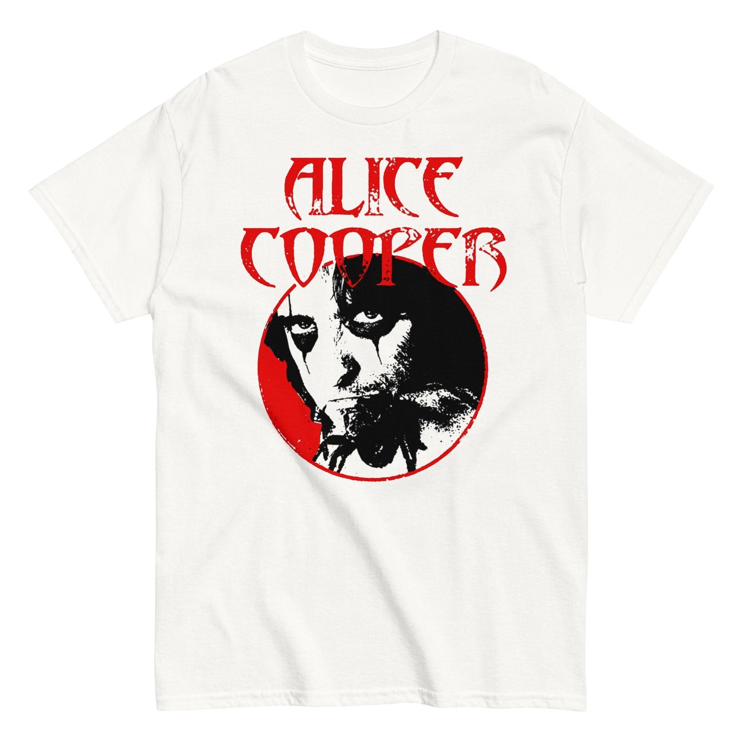 Alice Cooper Staring Mens T Shirt White