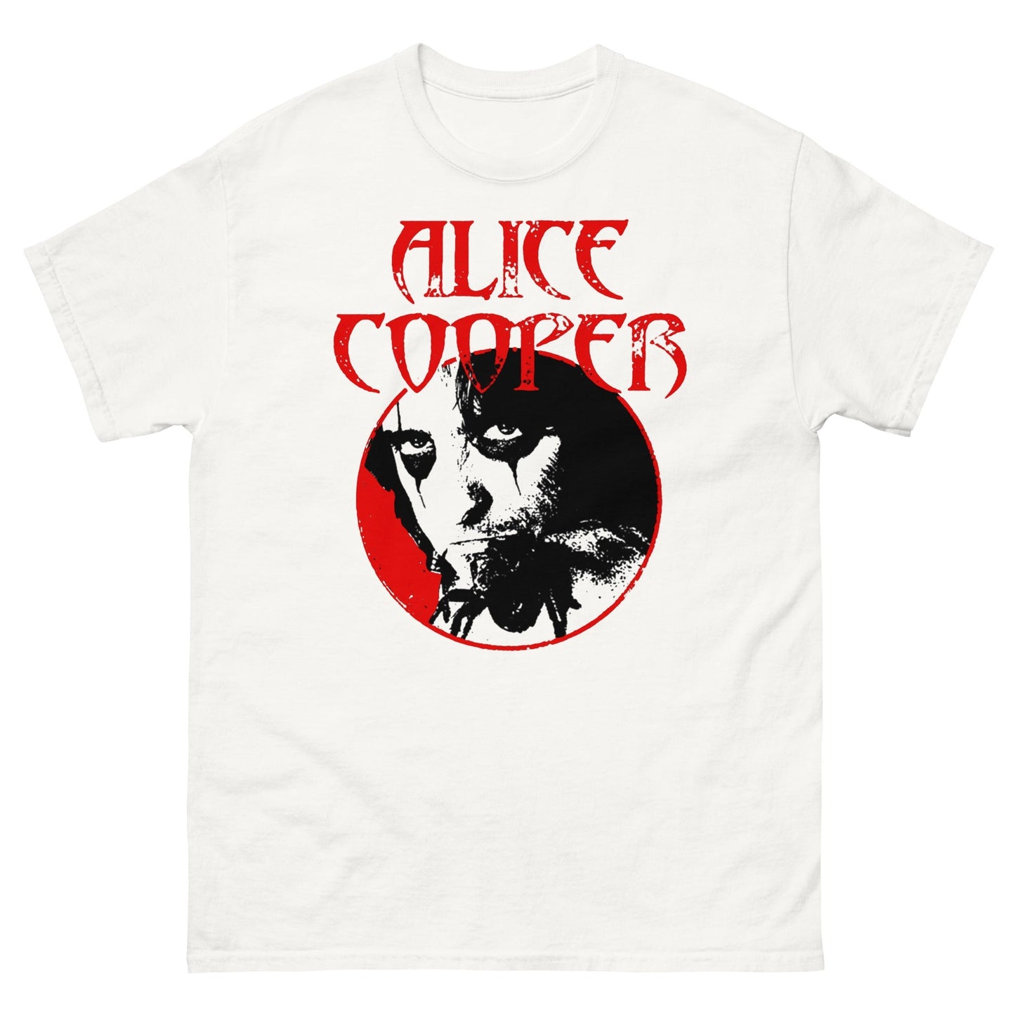 Alice Cooper Staring Mens T Shirt White