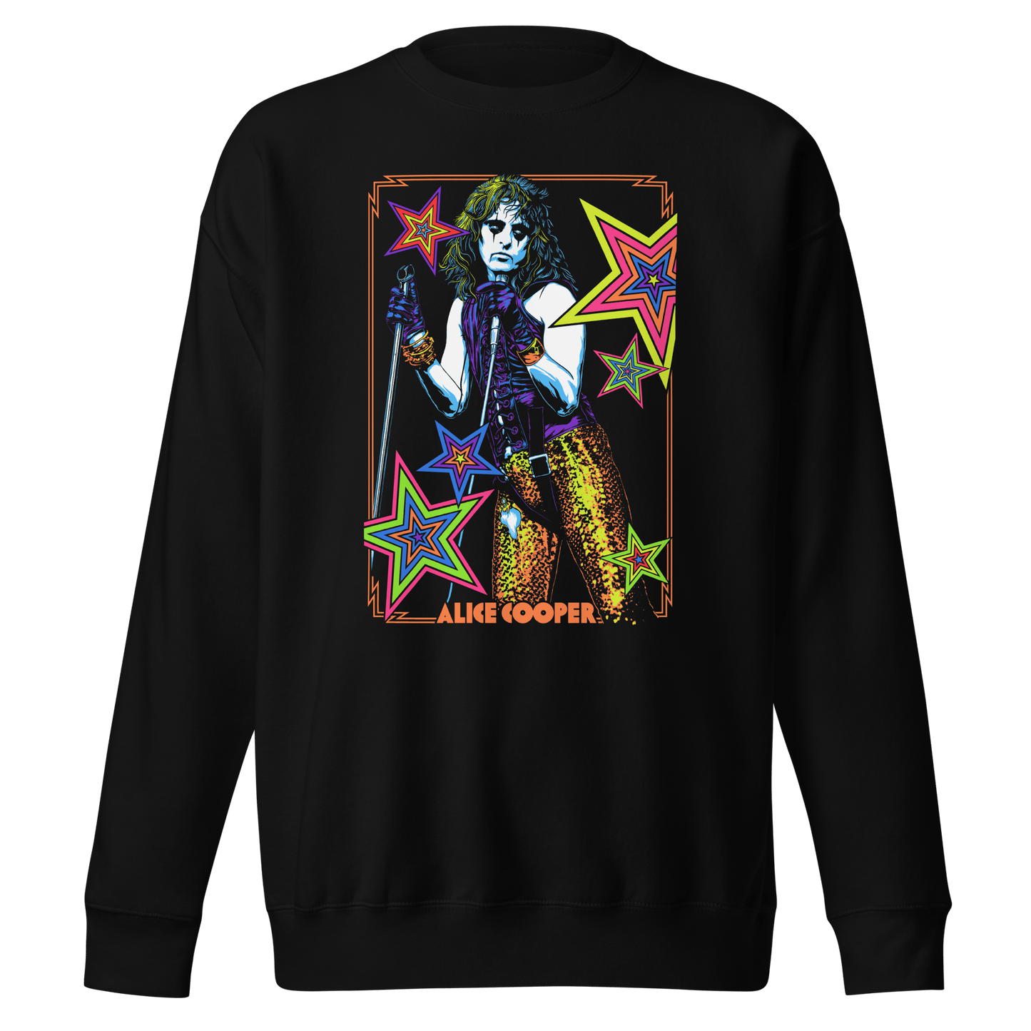 Alice Cooper Stars Mens Sweatshirt Black