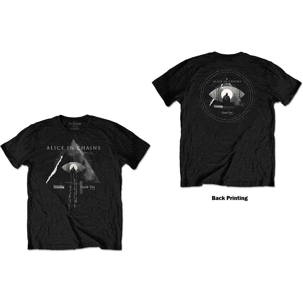 Alice In Chains Fog Mountain T Shirt Black Officially Licensed