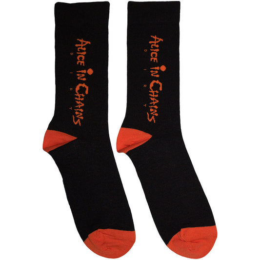Alice In Chains Logo Socks Black Officially Licensed