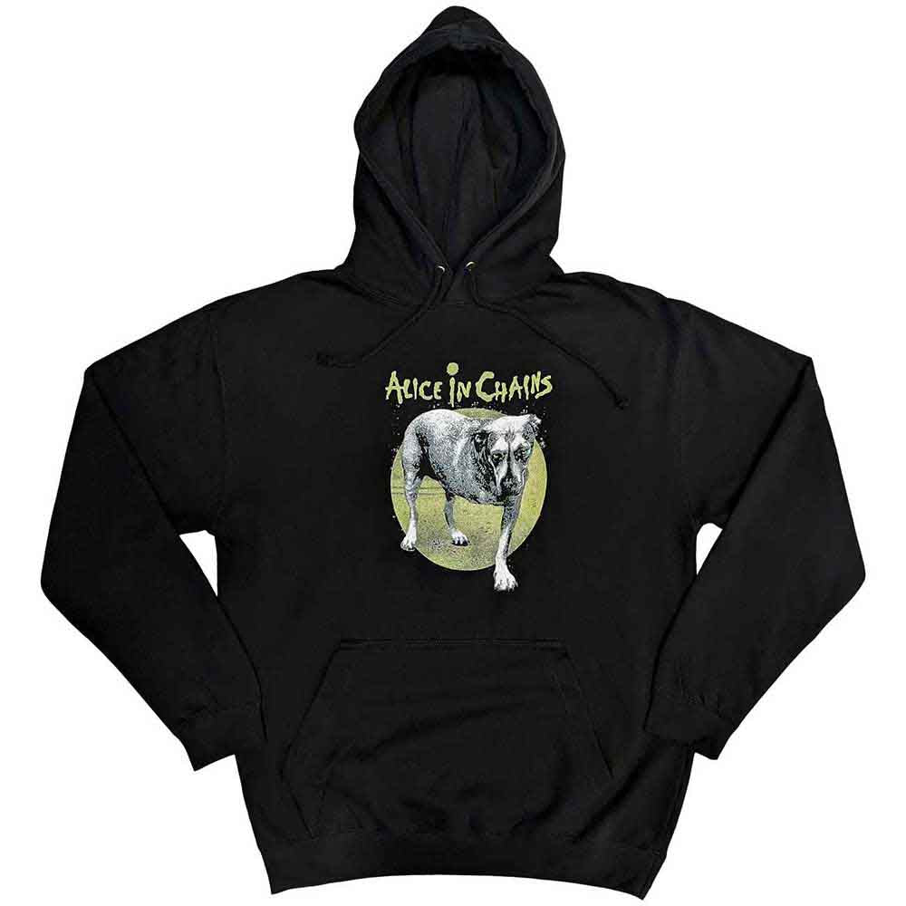 Alice In Chains Three-Legged Dog Hoodie Sweatshirt Black Officially Licensed