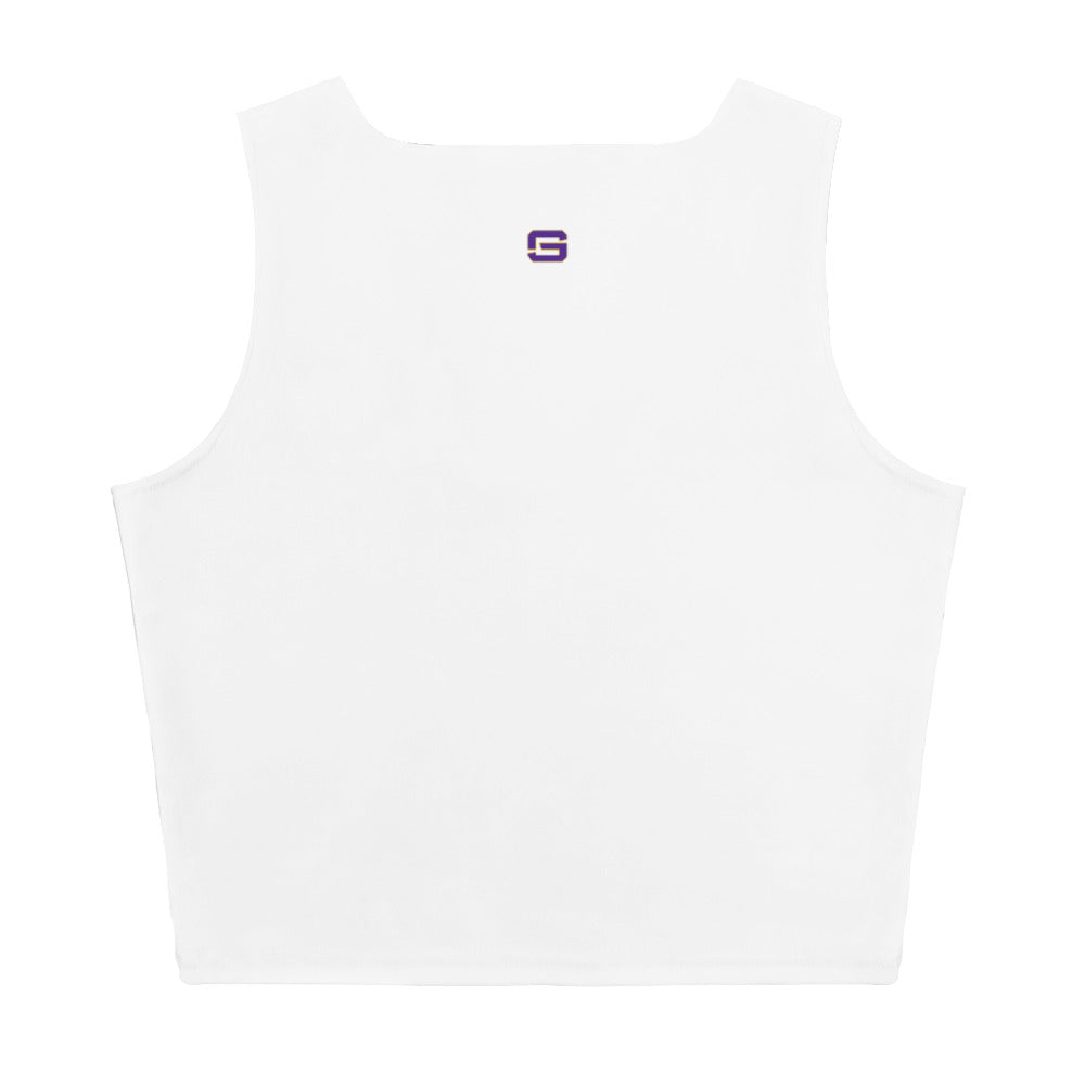 LSU Baseball National Champions Graphic Stretch Crop Top