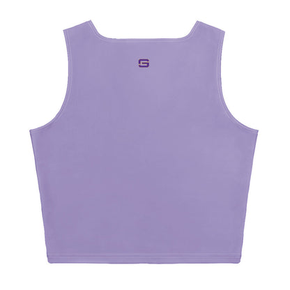 LSU Football Eye of the Tiger Crop Top - Lavender