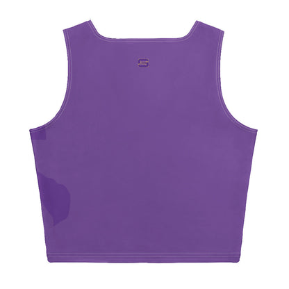 LSU Football Eye of the Tiger Crop Top - Purple