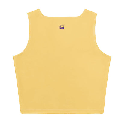 LSU Football Eye of the Tiger Crop Top - Gold