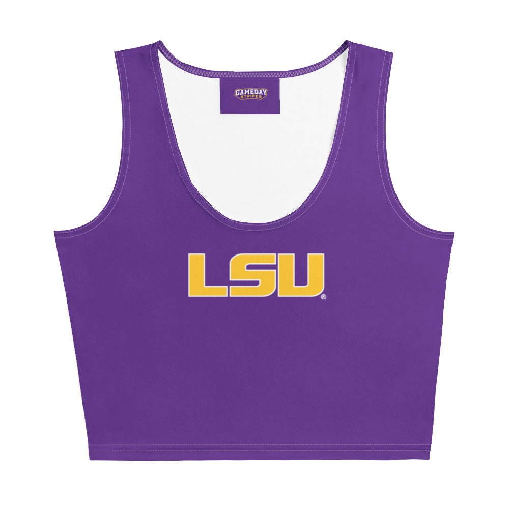LSU Football Crop Top - Purple