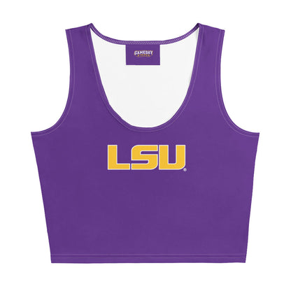 LSU Football Crop Top - Purple
