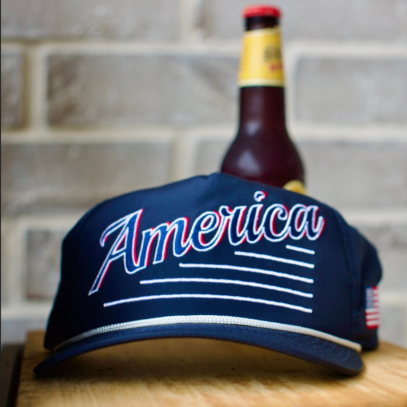 America Snapback Hat - The Uncle Sam (Navy)