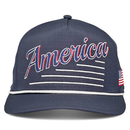 America Snapback Hat - The Uncle Sam (Navy)