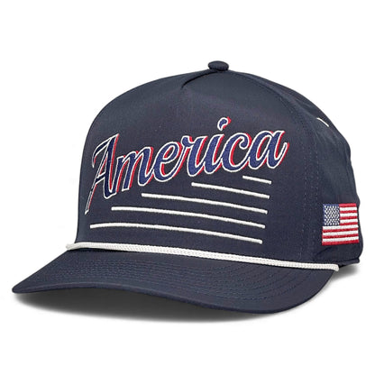 America Snapback Hat - The Uncle Sam (Navy)