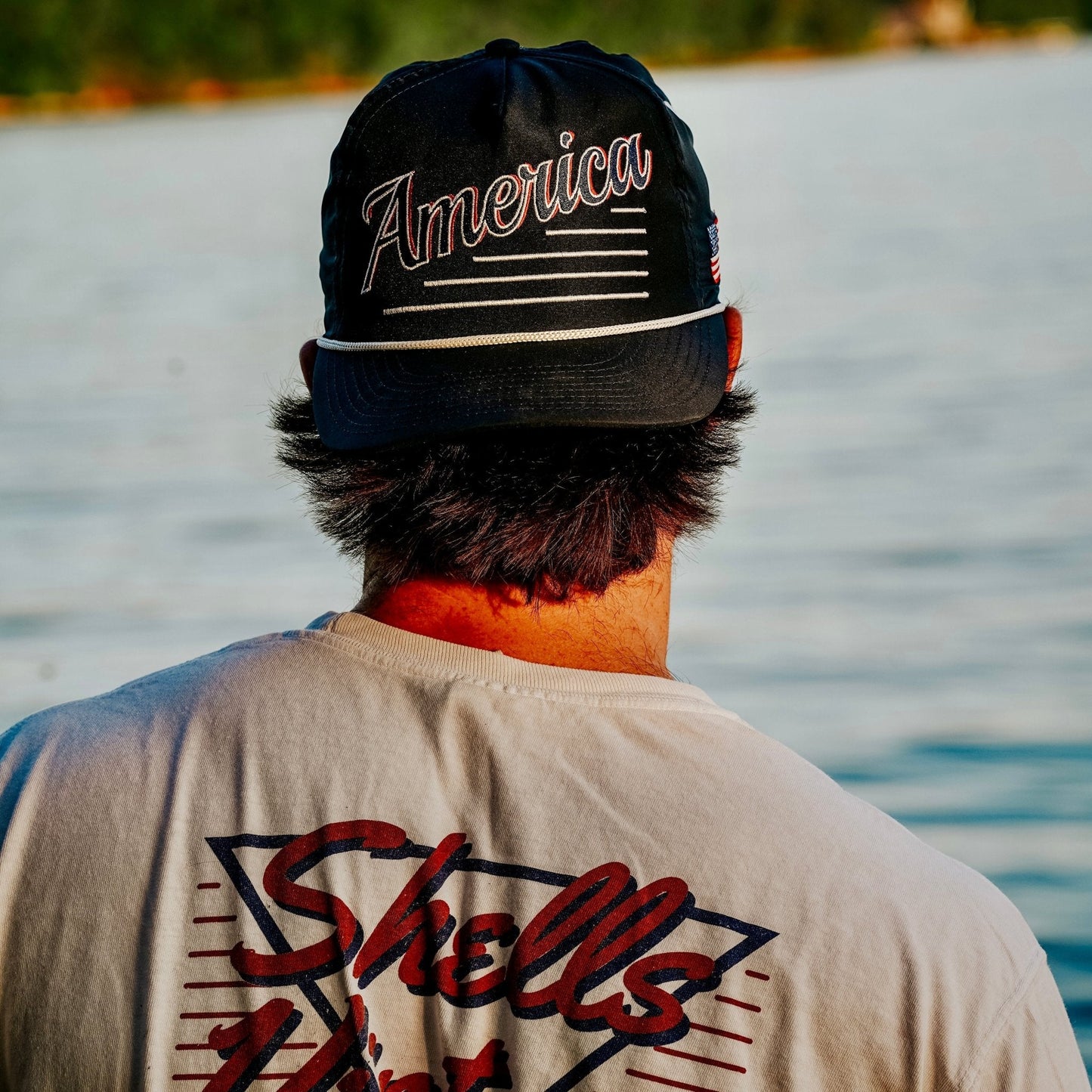 America Snapback Hat - The Uncle Sam (Navy)