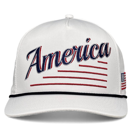 America Snapback Hat - The Uncle Sam (White)