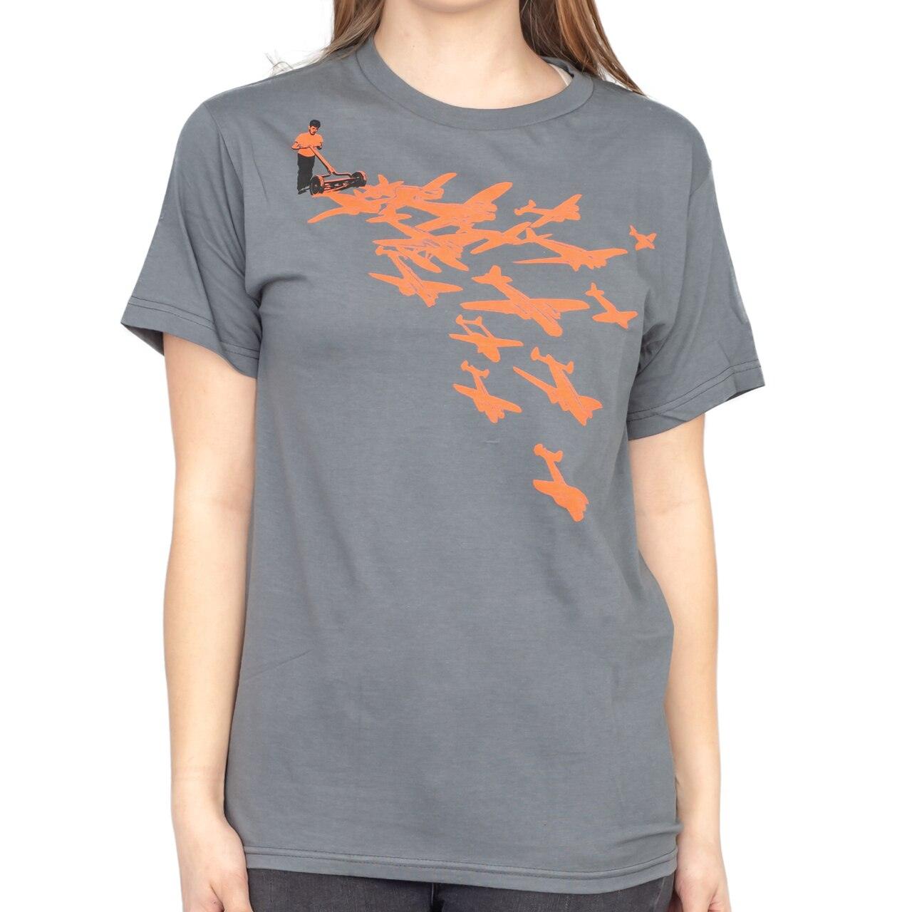 Ames Bros Mow-em Down T Shirt Grey