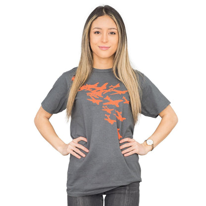 Ames Bros Mow-em Down T Shirt Grey