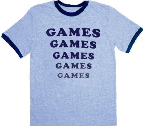 Amusement Park Games Games Games T Shirt Blue