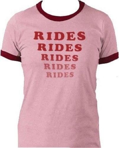 Amusement Park Rides Rides Rides Washed T Shirt Red