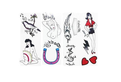 Amy Winehouse Tattoo and Wig Set Costume