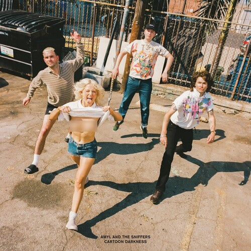 Amyl And The Sniffers - Cartoon Darkness [Cartoon Black Edition] [Explicit Content] (Poster)  Vinyl Record