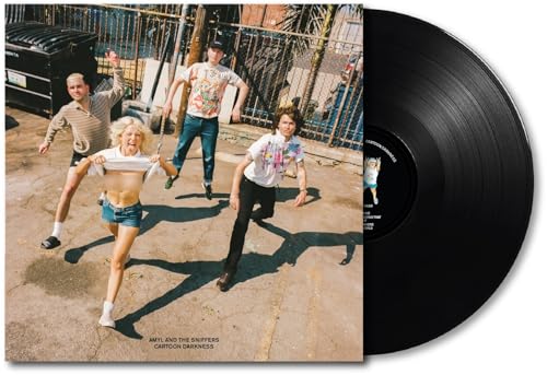 Amyl And The Sniffers - Cartoon Darkness [Cartoon Black Edition] [Explicit Content] (Poster) [Vinyl] Vinyl Record
