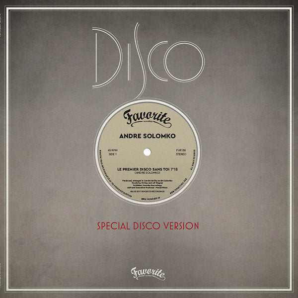 Le Premier Disco Sans Toi Vinyl Record