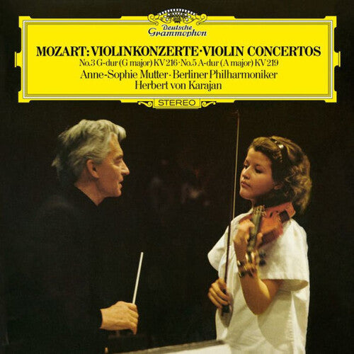 Anne-Sophie Mutter/Berliner Philharmoniker/Herbert - Mozart: Violin Concertos Nos. 3 & 5 [LP] [Vinyl] Vinyl Record