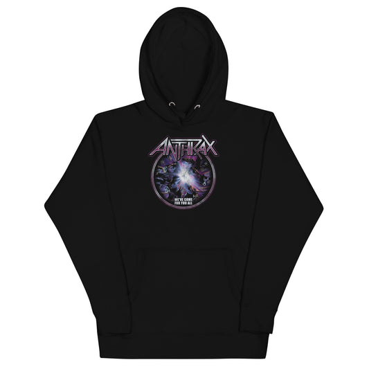 Anthrax We've Come For You All Mens Hoodie Black