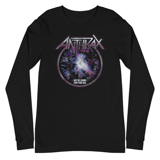 Anthrax We've Come For You All Mens Long Sleeve T Shirt Black