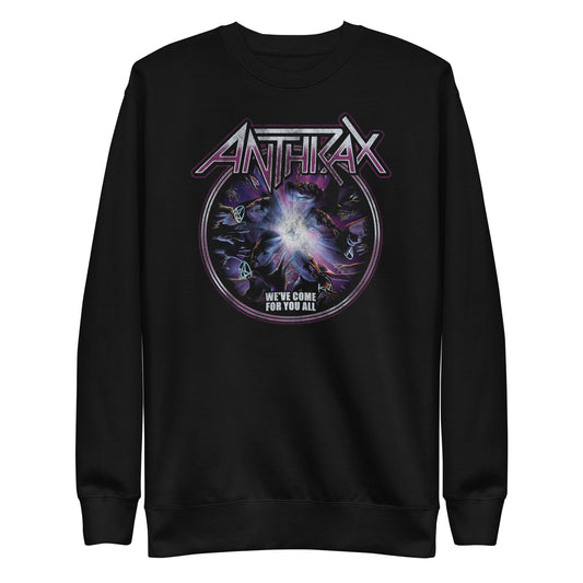 Anthrax We've Come For You All Mens Sweatshirt Black