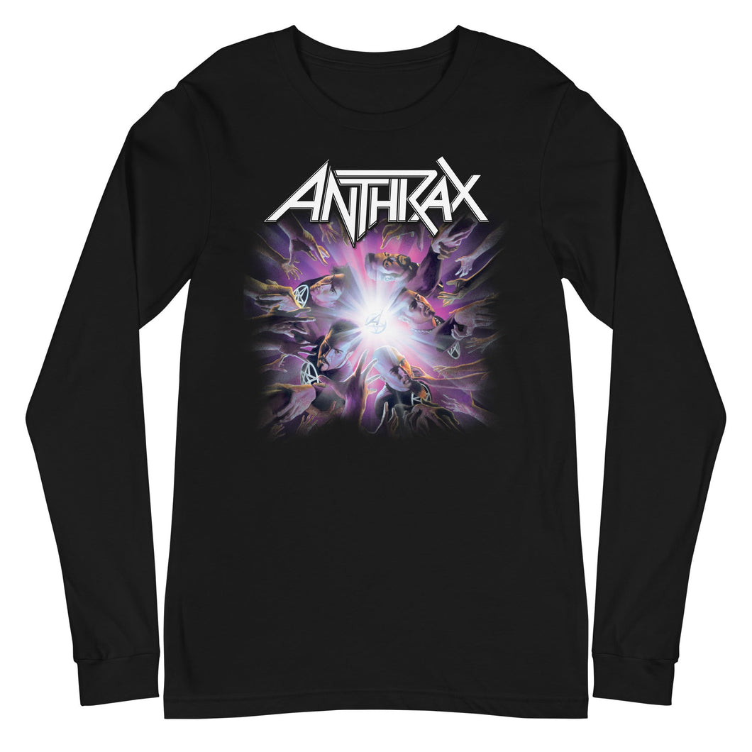 Anthrax Galaxies Mens Long Sleeve T Shirt Black