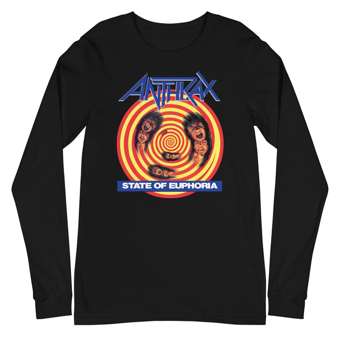 Anthrax - State Of Euphoria Mens Long Sleeve T Shirt Black