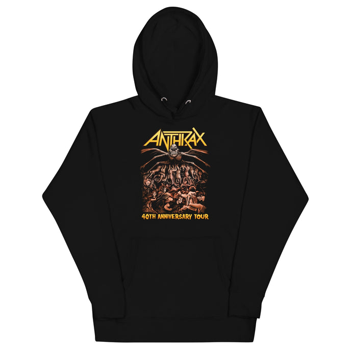 Anthrax 40th Anniversary Tour Mens Hoodie Black