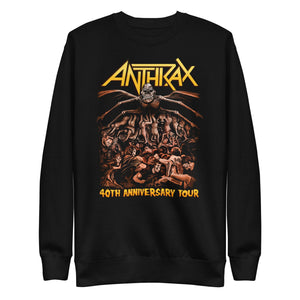 Anthrax 40th Anniversary Tour Mens Sweatshirt Black