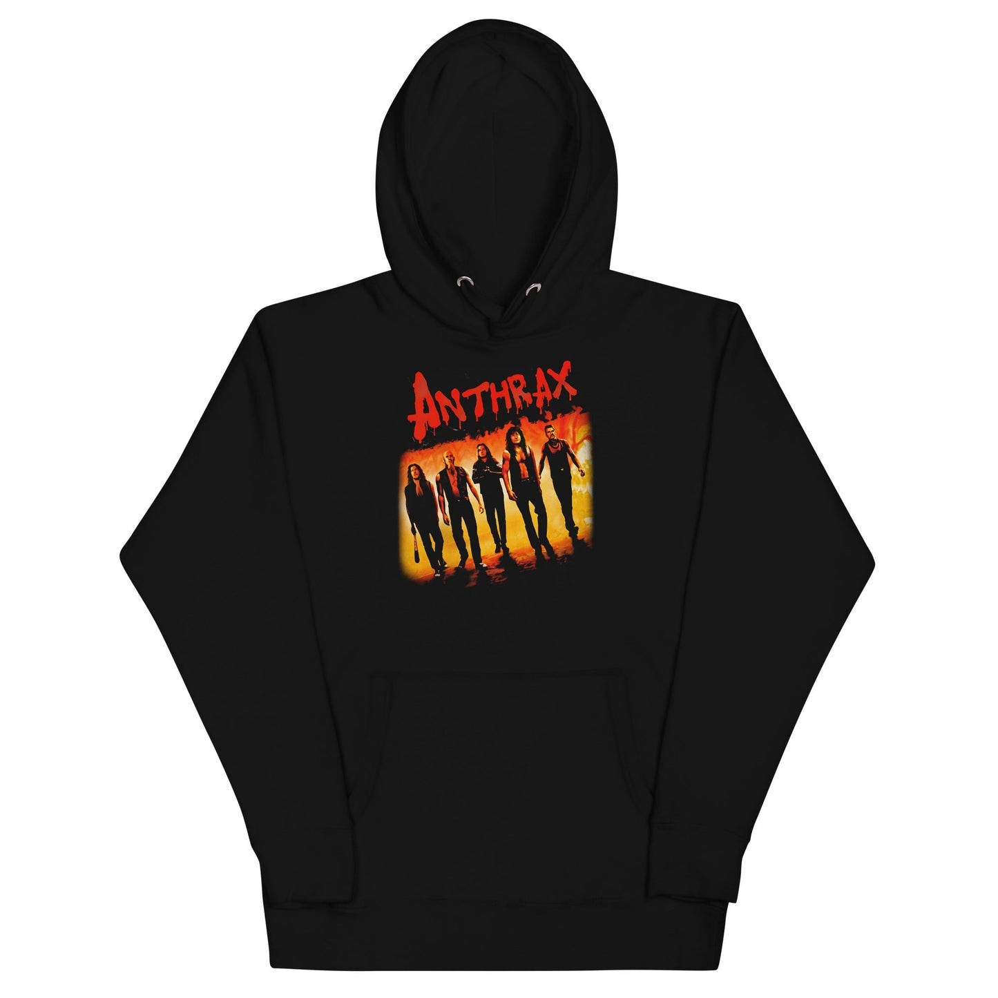 Anthrax Slanted Band Mens Hoodie Black