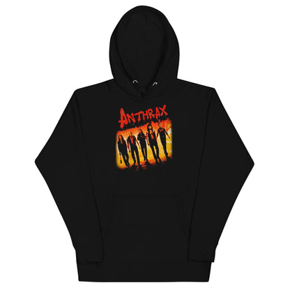 Anthrax Slanted Band Mens Officially Licensed Hoodie Black