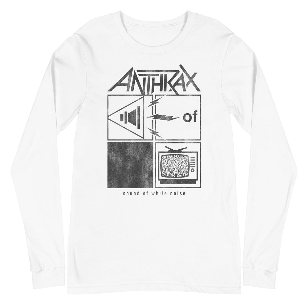 Anthrax Frequency Mens Long Sleeve T Shirt White