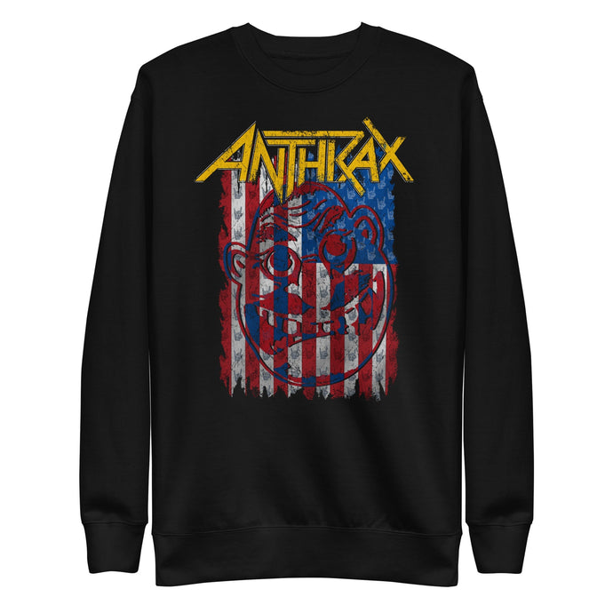 Anthrax American Flag Mens Sweatshirt Black