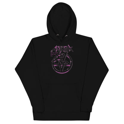 Anthrax Double A Mens Officially Licensed Hoodie Black
