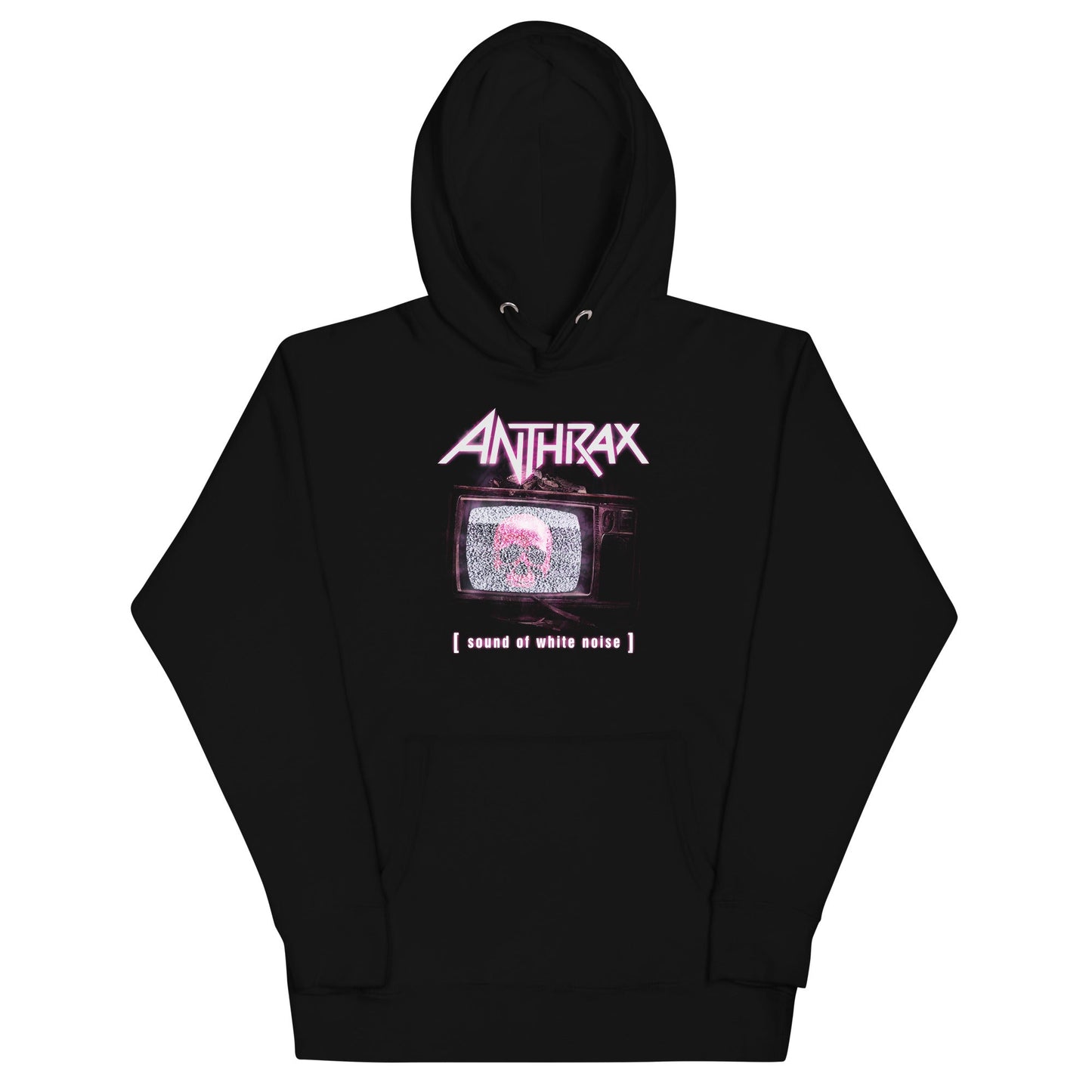 Anthrax Skull TV Mens Hoodie Black