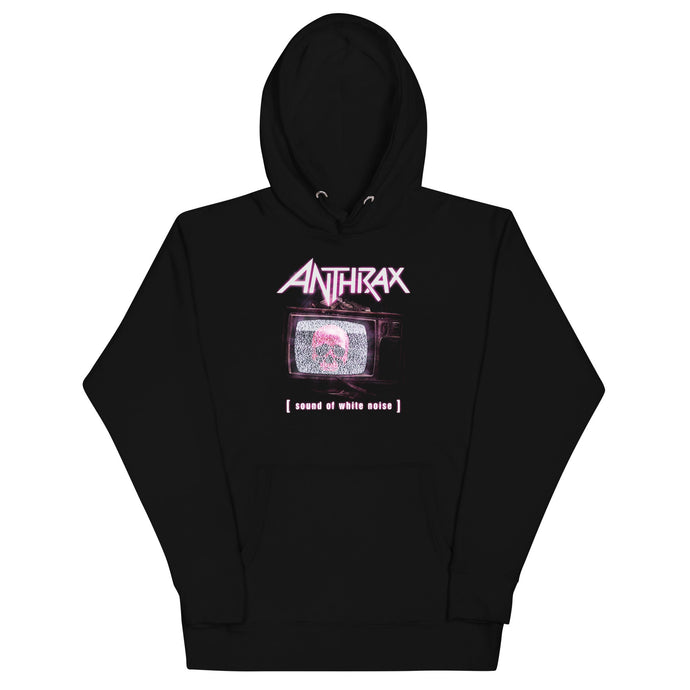 Anthrax Skull TV Mens Hoodie Black