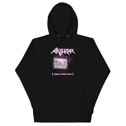 Anthrax Skull TV Mens Officially Licensed Hoodie Black