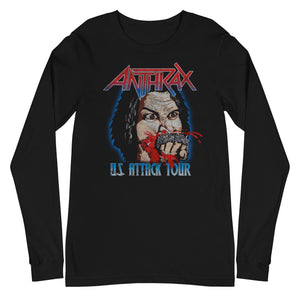 Anthrax US Attack Tour Mens Long Sleeve T Shirt Black