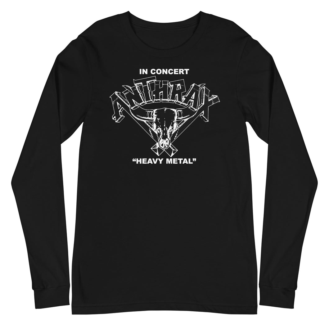 Anthrax Heavy Metal Mens Long Sleeve T Shirt Black