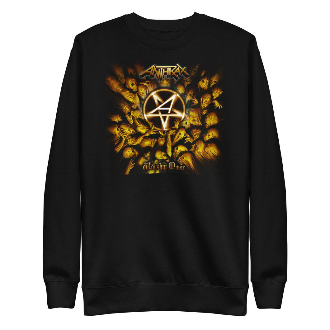 Anthrax Pentagram Logo Mens Sweatshirt #1026 Black