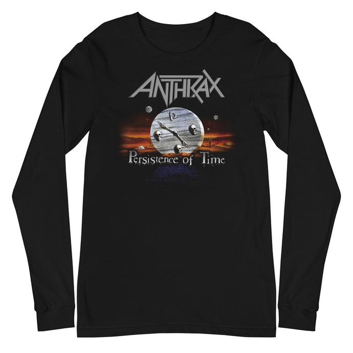 Anthrax Peristence of Time Mens Long Sleeve T Shirt Black