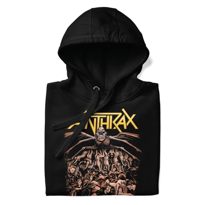 Anthrax 40th Anniversary Tour Mens Officially Licensed Hoodie Black