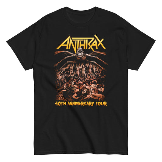 Anthrax 40th Anniversary Tour Mens T Shirt Black