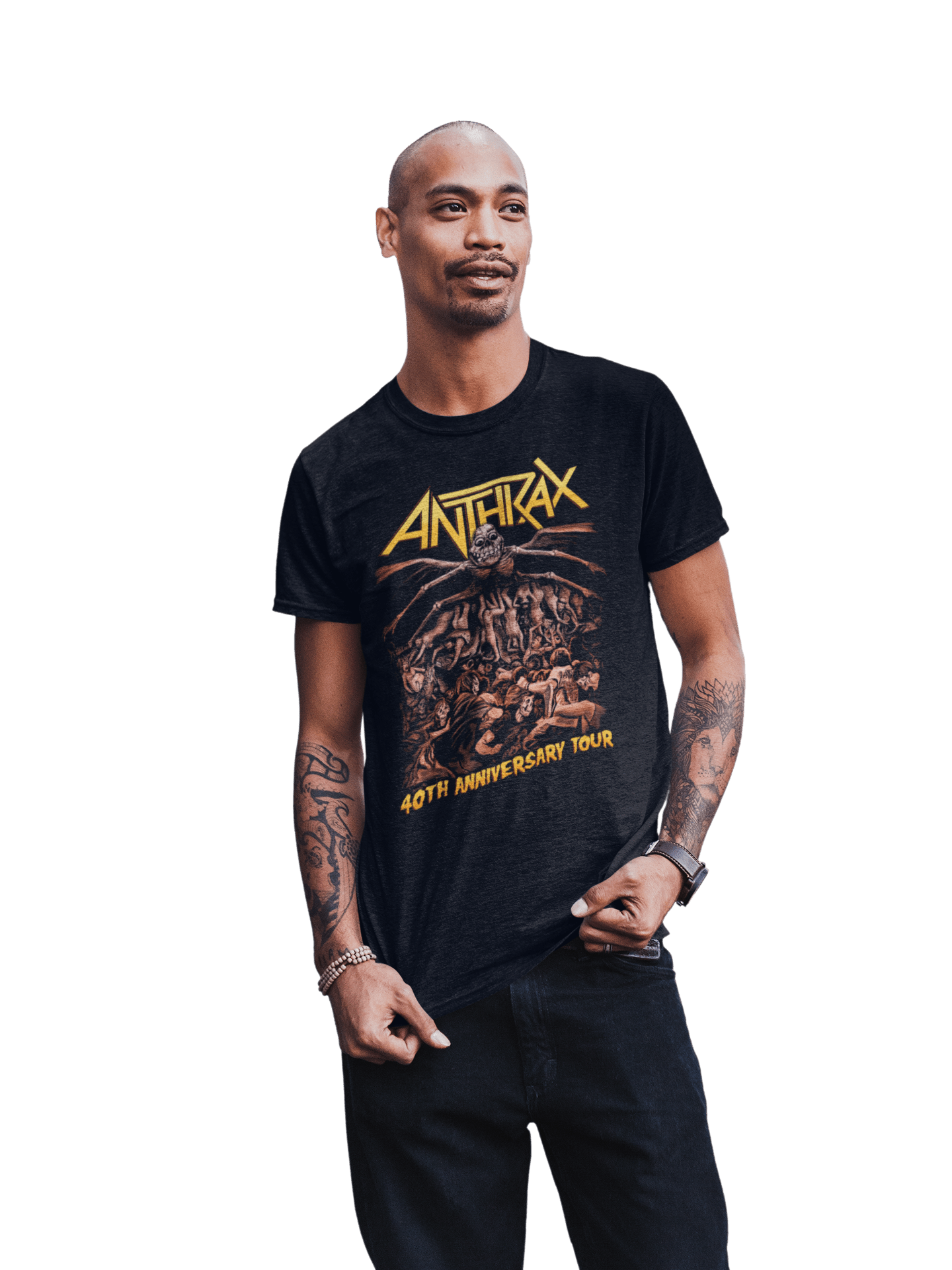 Anthrax 40th Anniversary Tour Officially Licensed Mens T Shirt Black