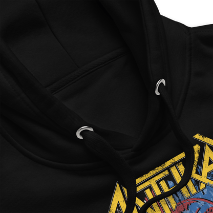 Anthrax American Flag Mens Officially Licensed Hoodie Black